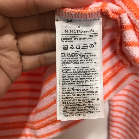 Love by Gap textured h terry pink star hoodie Medium - Picture 6 of 8